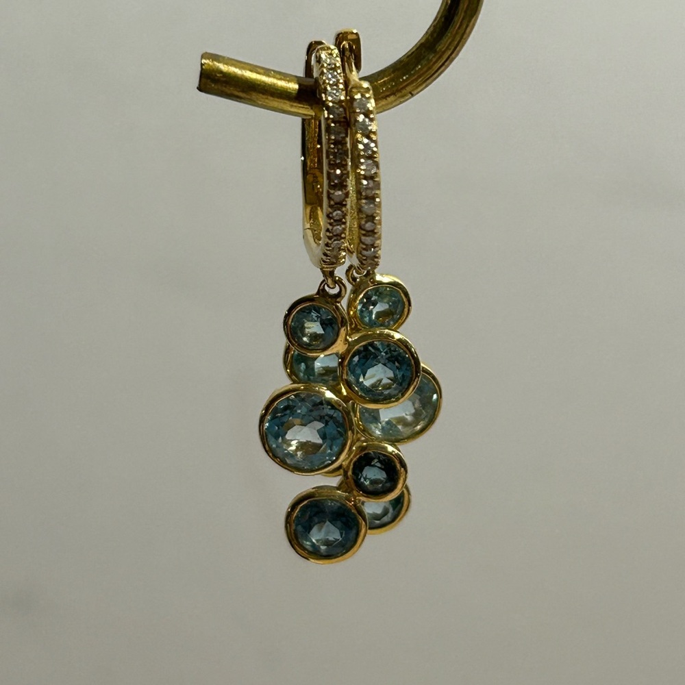 Lali Jewels Diamond Bubble Drop 14k Earrings